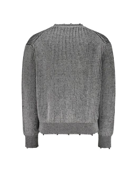 John Elliott Wollpullover mit abgenutzten kanten in Gray für Herren