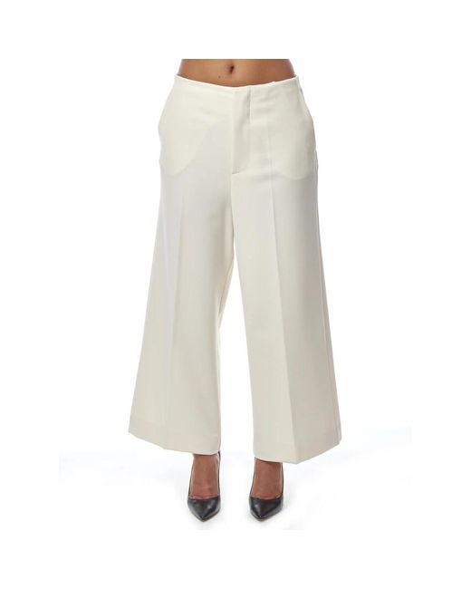 Liviana Conti Natural Wide Trousers
