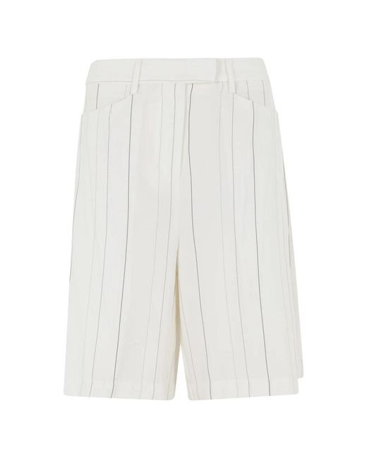 Semicouture White Casual Shorts