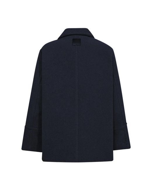 Mos Mosh Blue Double-Breasted Coats