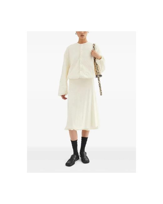Jil Sander White Midi Skirts