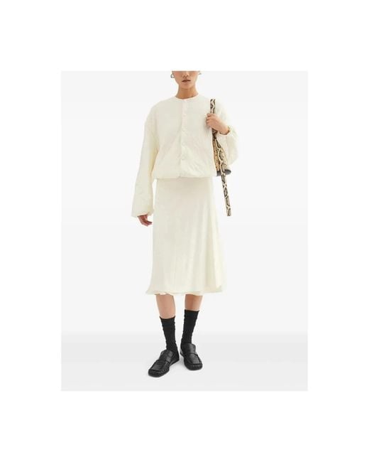 Jil Sander White Midi Skirts