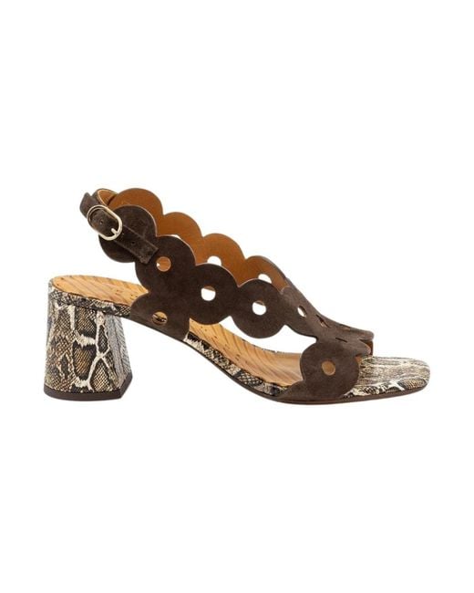 Chie Mihara Brown High Heel Sandals