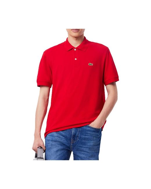 Lacoste Red Polo Shirts for men