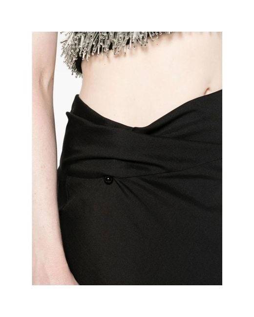Alberta Ferretti Black Midi Skirts