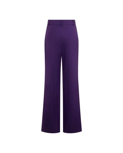 Alberta Ferretti Purple Wide Trousers