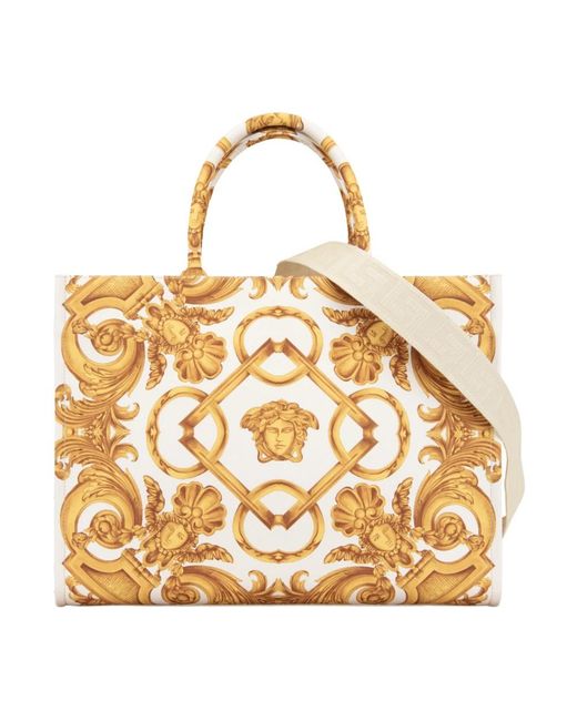 Versace Metallic Shopping Bags
