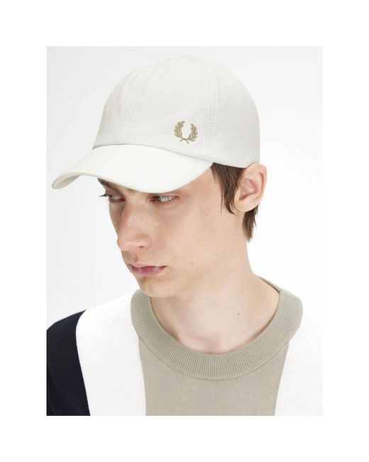 Fred Perry White Caps for men