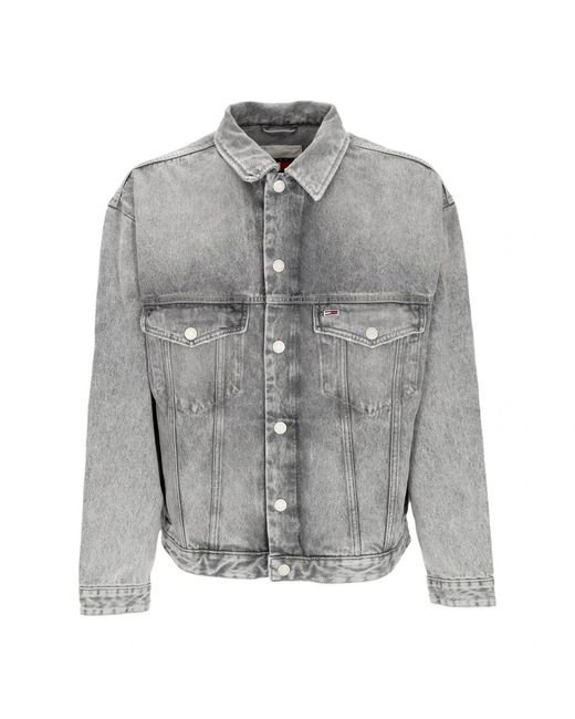 Tommy Hilfiger Gray Denim Jackets for men