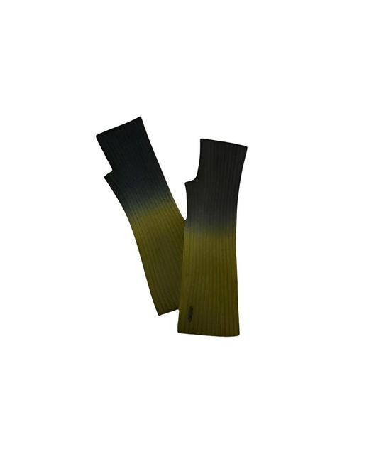 Koon Cachemire Accessoires ,Groen ,Kasjmier Handwarmers in het Green