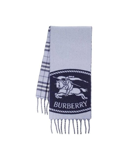 Burberry Blue Winter Scarves