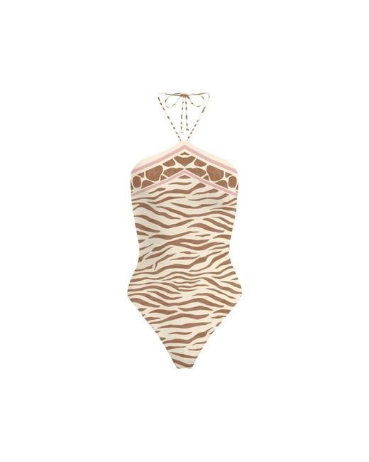 Mc2 Saint Barth Badmode ,One-Piece in het Metallic