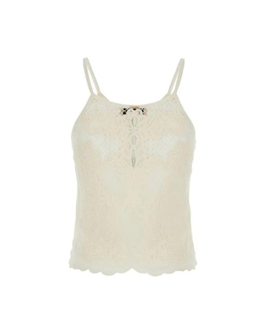 Twinset Natural Sleeveless Tops