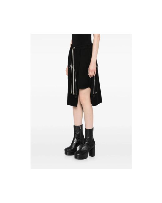 Rick Owens Black Midi Skirts