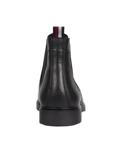 Tommy Hilfiger Black Chelsea Boots for men