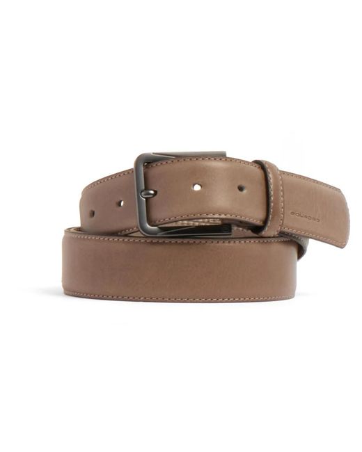 Piquadro Schwarzer Gürtel Square in Brown für Herren