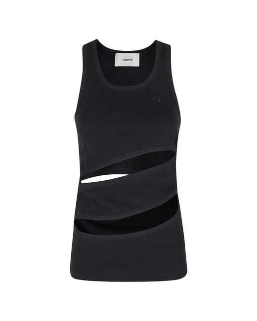 Coperni Black Sleeveless Tops