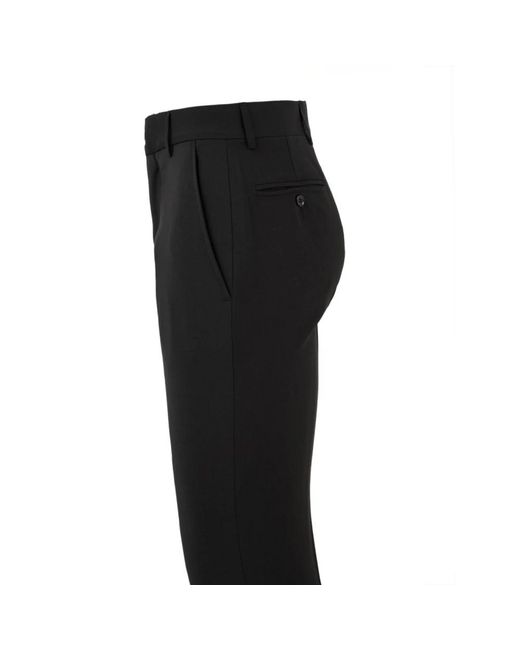 Daniele Alessandrini Black Slim-Fit Trousers for men