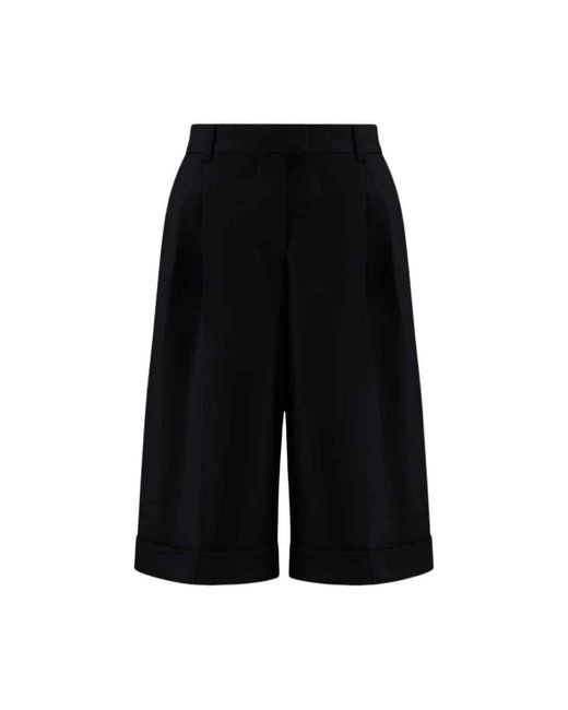 Moncler Black Long Shorts