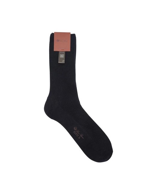 Loro Piana Black Socks for men