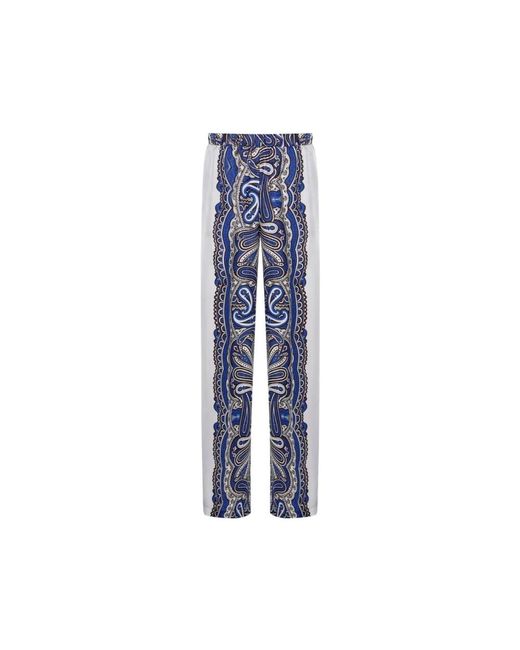 P.A.R.O.S.H. Blue Straight Trousers