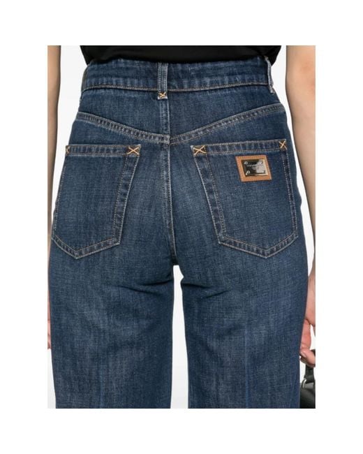 Dolce & Gabbana Blue Straight Fit Jeans