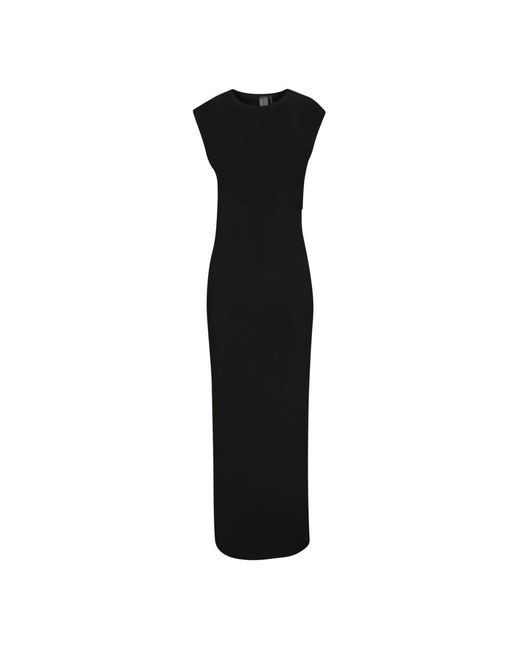 Norma Kamali Black Midi Dresses
