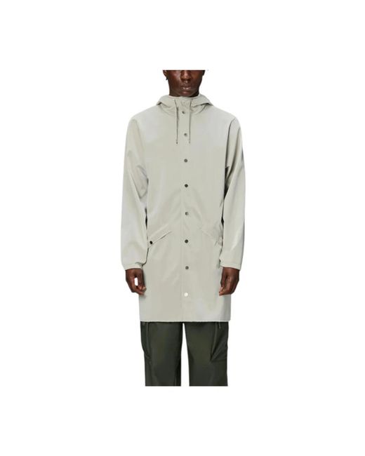 Rains Gray Rain Jackets for men