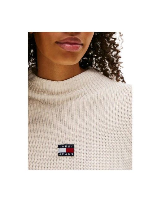 Round-Neck Knitwear di Tommy Hilfiger in White
