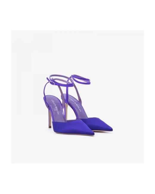 Lella Baldi Blue Lt527T Slingback