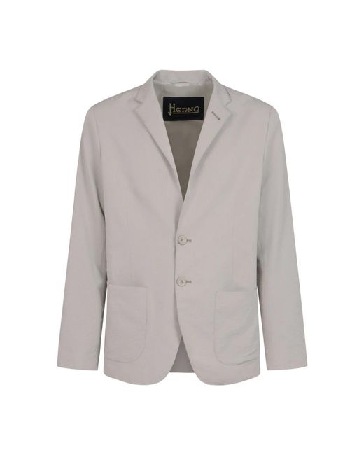 Herno Seer-Crease Blazer in Gray für Herren