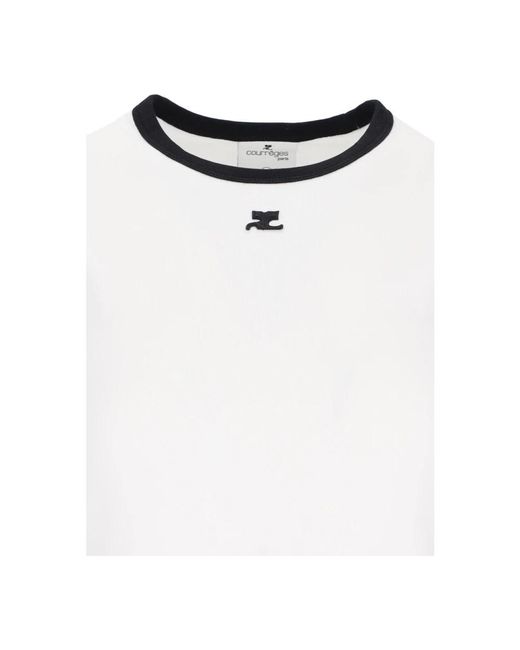 Tops > t-shirts Courreges en coloris White