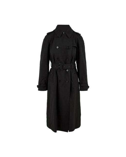 Aspesi Jassen ,Zwart ,Trenchcoat in het Black