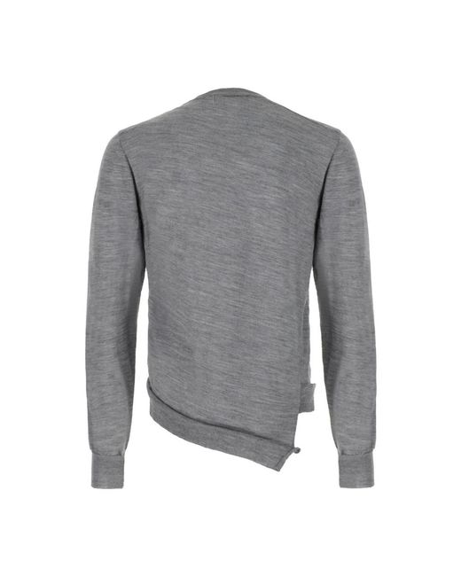 Comme des Garçons Gray Round-Neck Knitwear for men