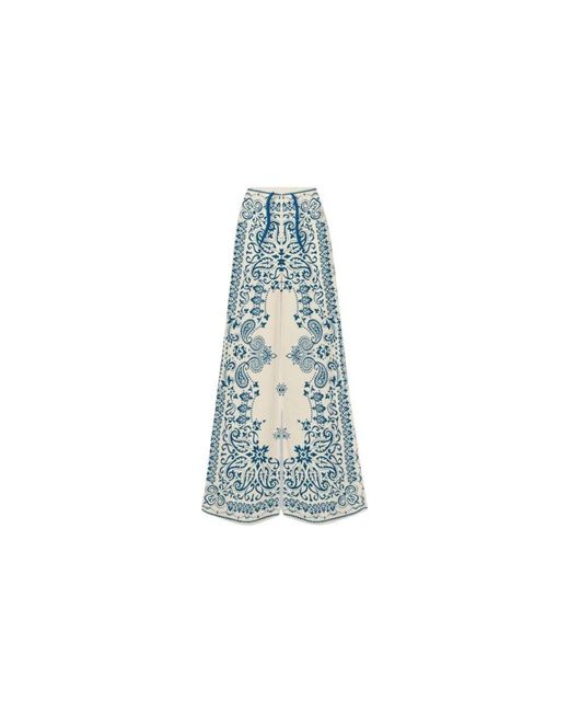 Mc2 Saint Barth Blue Wide Trousers