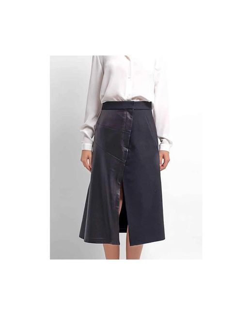 Midi Skirts Barbara Bui de color Blue