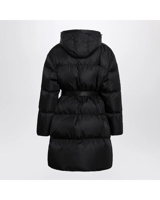 Down Coats Prada de color Black