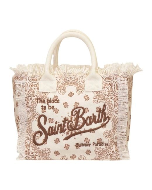 Mc2 Saint Barth Natural Tote Bags