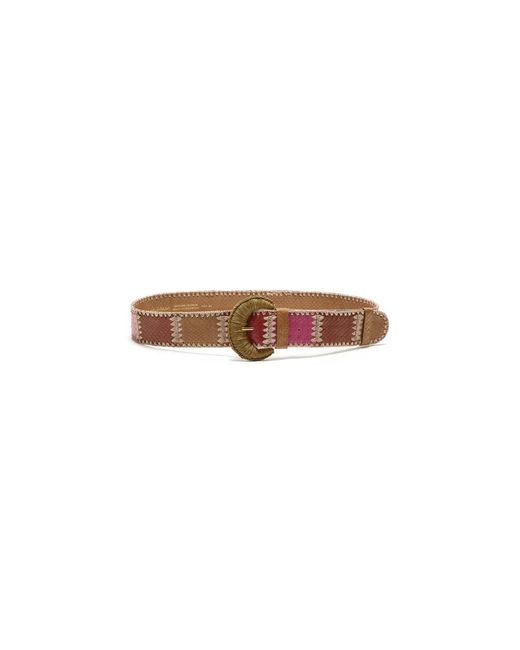 Maliparmi Patchwork Draad Riem in het Brown