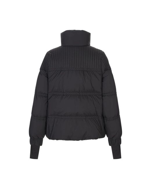 Moncler Jassen ,Zwart ,Zwarte Donsjas Met Capuchon in het Black