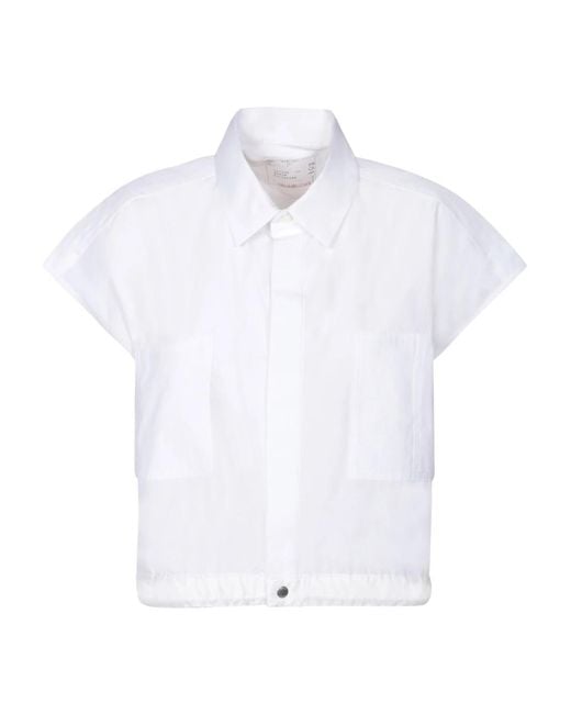 T-shirt & polo bianche da di Sacai in White