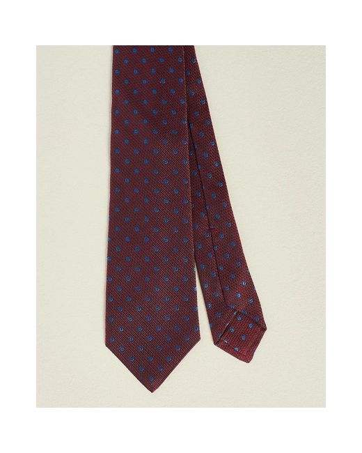 Kiton Patterned Silk Tie 8 Cm Linear in het Purple voor heren
