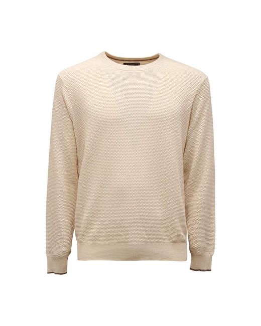 Peserico Baumwollpullover Made in Natural für Herren