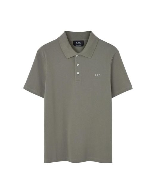 A.P.C. Gray Polo Shirts for men