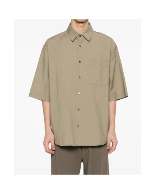 Lemaire Natural Short Sleeve Shirts for men