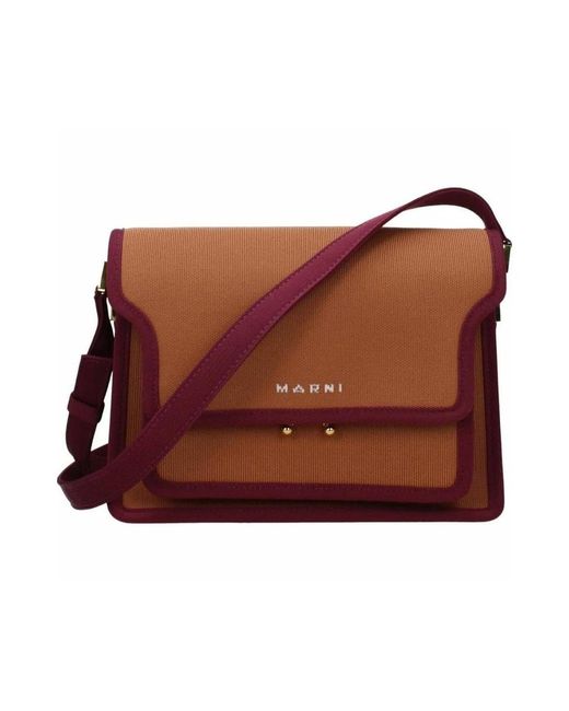 Marni Brown Cross Body Bags