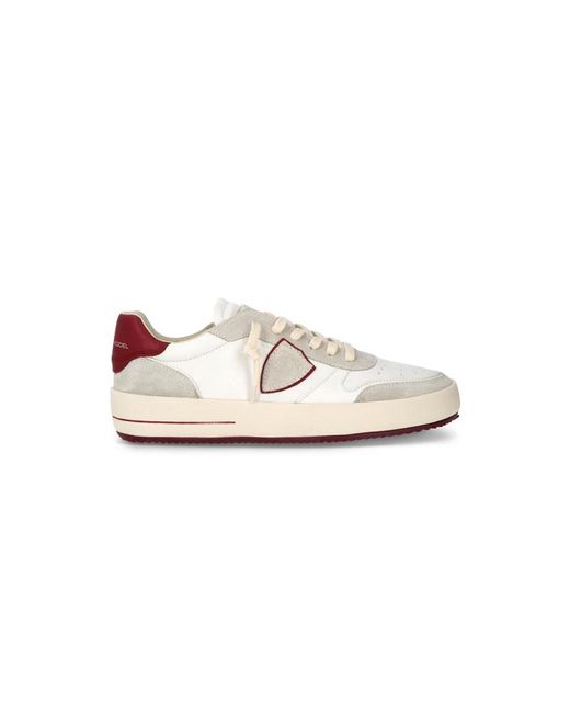 Philippe Model Schoenen ,Veelkleurig ,Katoen Sneakers Nice Tennis in het White voor heren