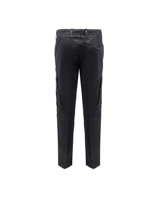 Stone Island Schwarze Hose Mit Stilvollem Design in Blue für Herren