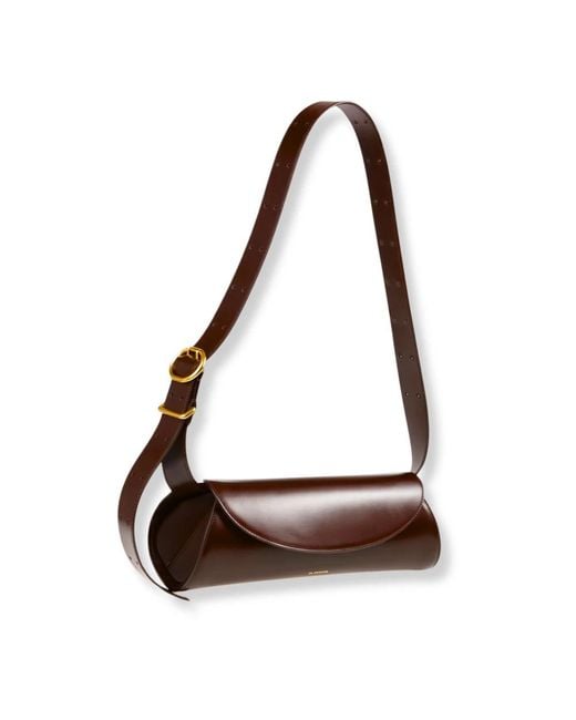 Jil Sander Brown Shoulder Bags