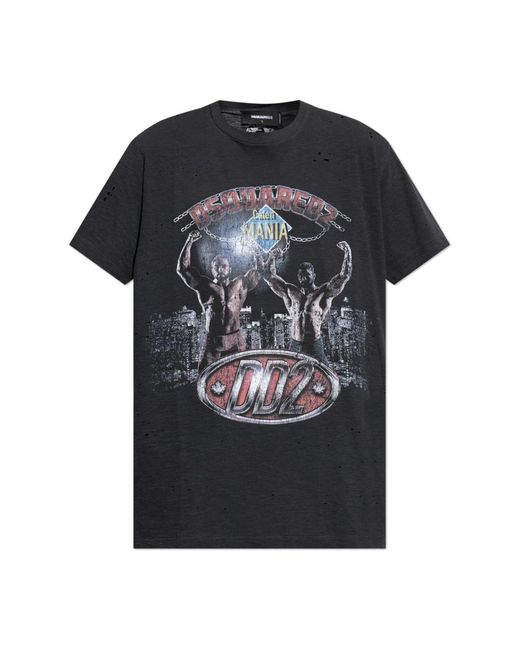 T-Shirts di DSquared² in Black da Uomo